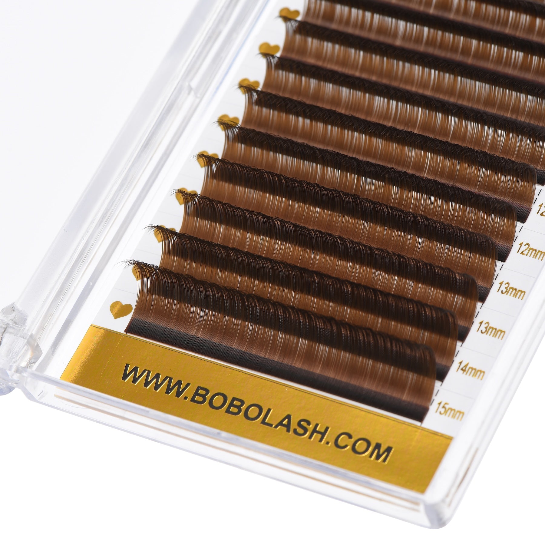 0.07mm Brown Color Lashes Extension - BOBOLASH