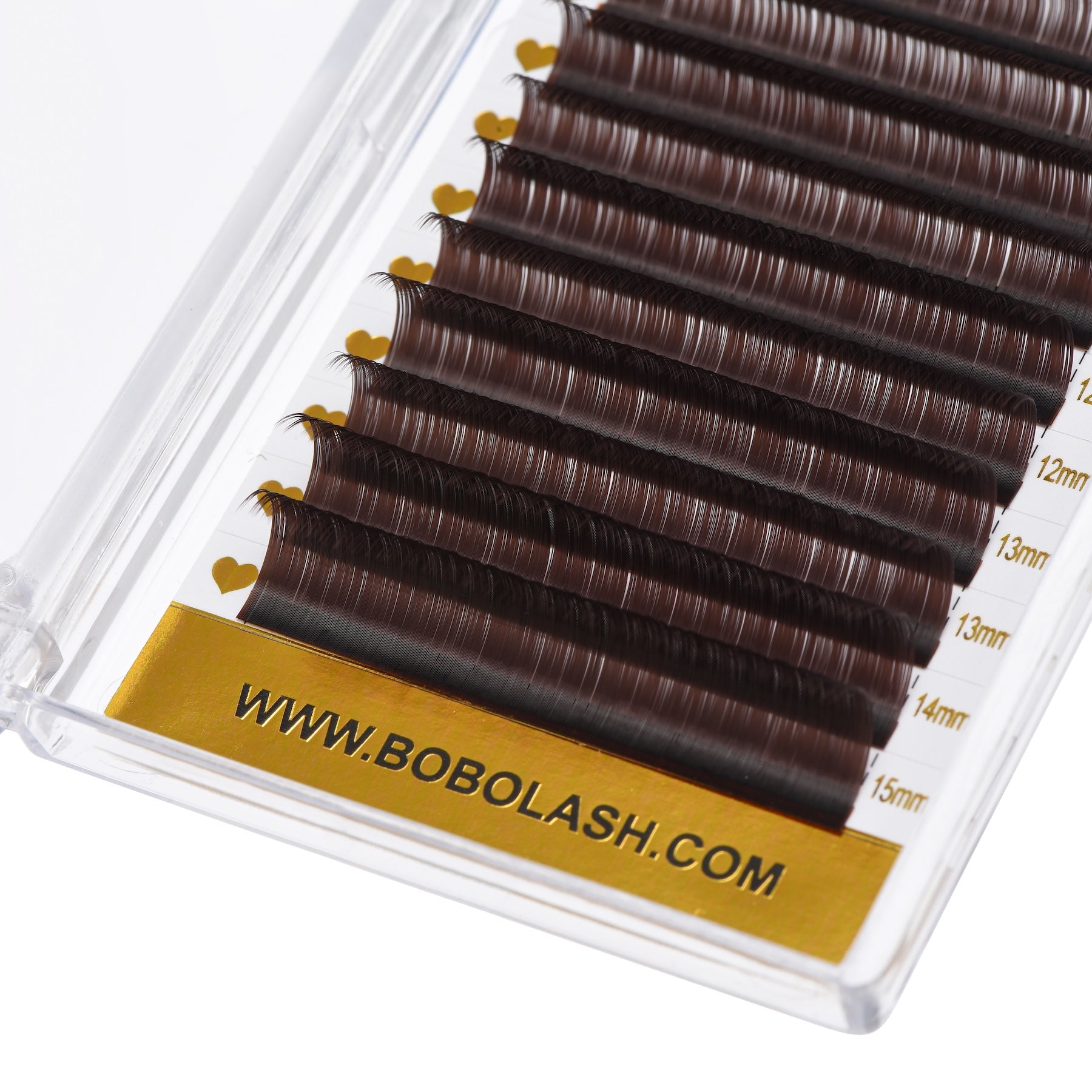 0.07mm Brown Color Lashes Extension - BOBOLASH