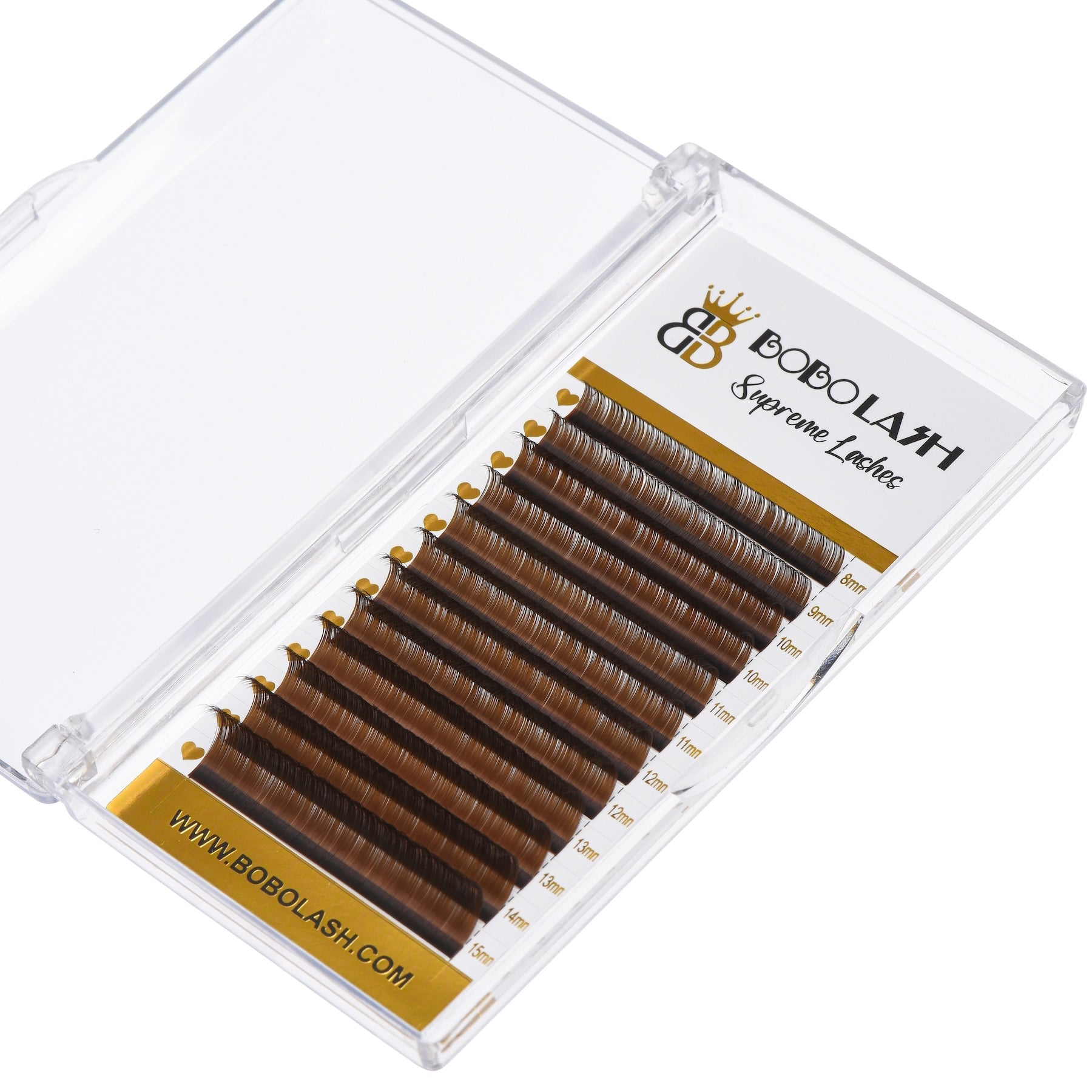 0.07mm Brown Color Lashes Extension - BOBOLASH