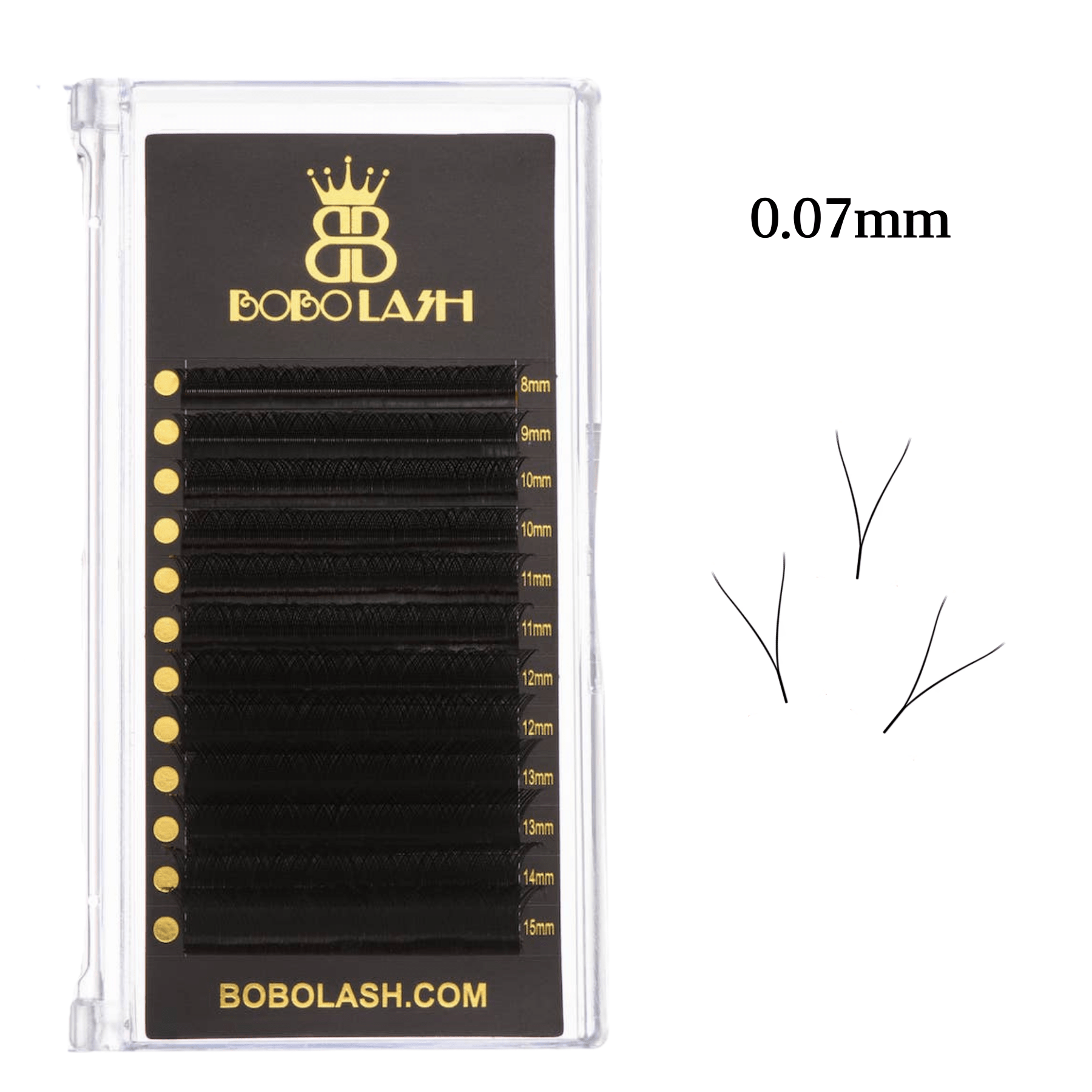 0.07MM YY Volume Eyelash Extensions - BOBOLASH