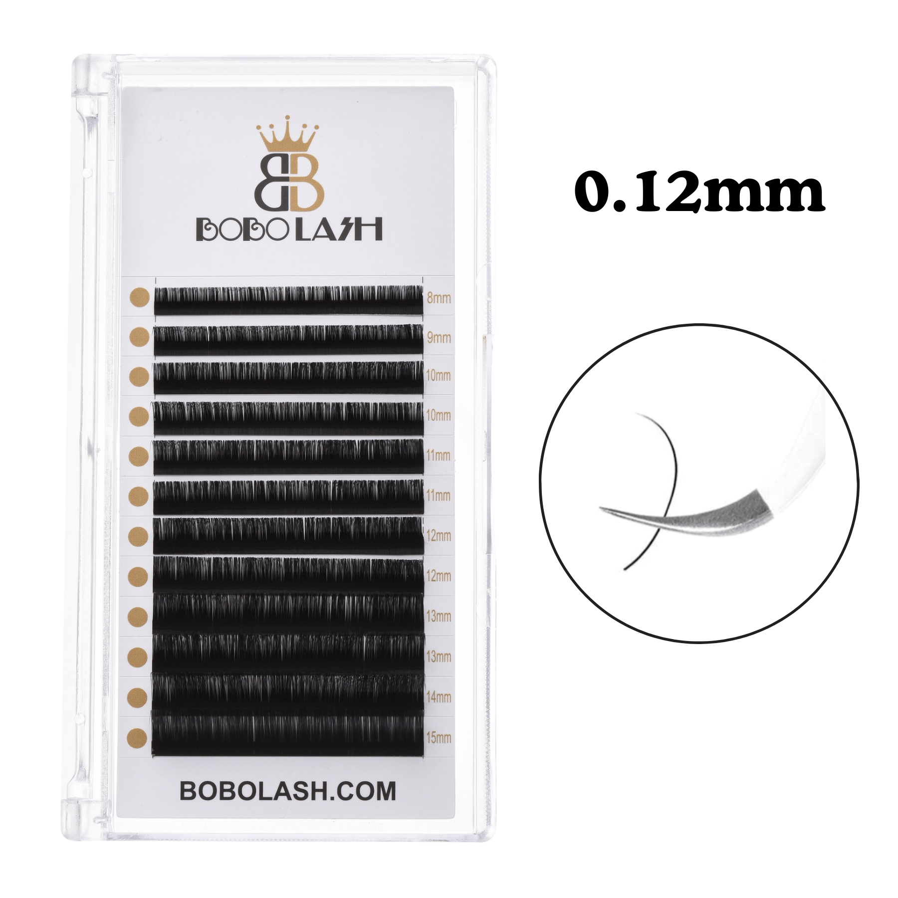 0.12mm Classic Lash Extensions - BOBOLASH