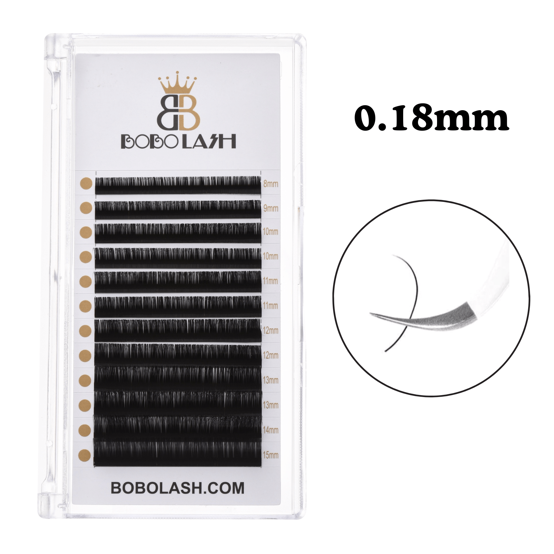 0.18mm Classic Lash Extensions - BOBOLASH