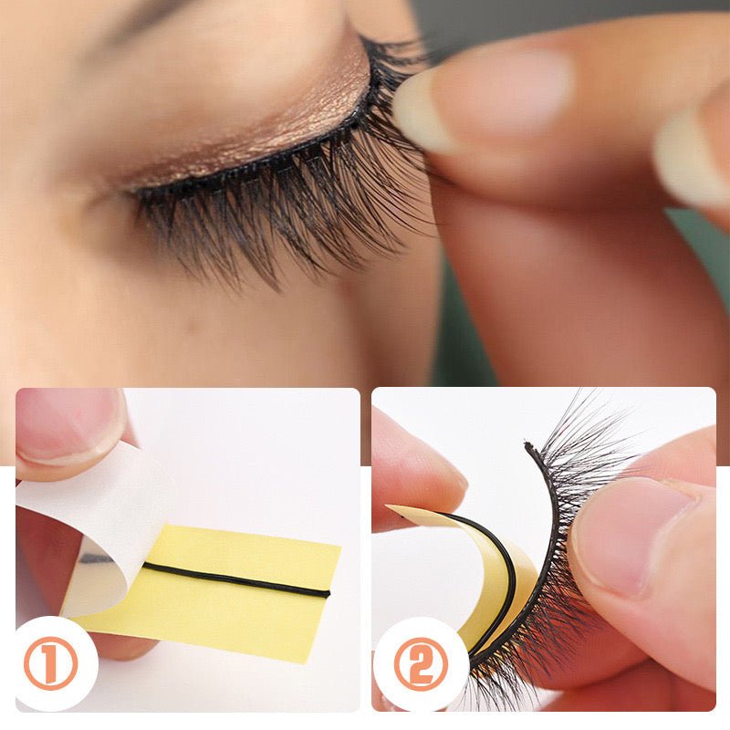 Self-adhesive Jelly Strips For False Eyelashes(20 Pairs/Box) - BOBOLASH