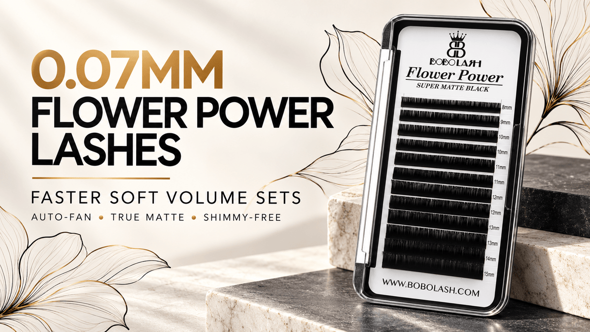 0.07mm Auto-Fan Lashes: Faster Soft Volume Sets With Flower Power - BOBOLASH