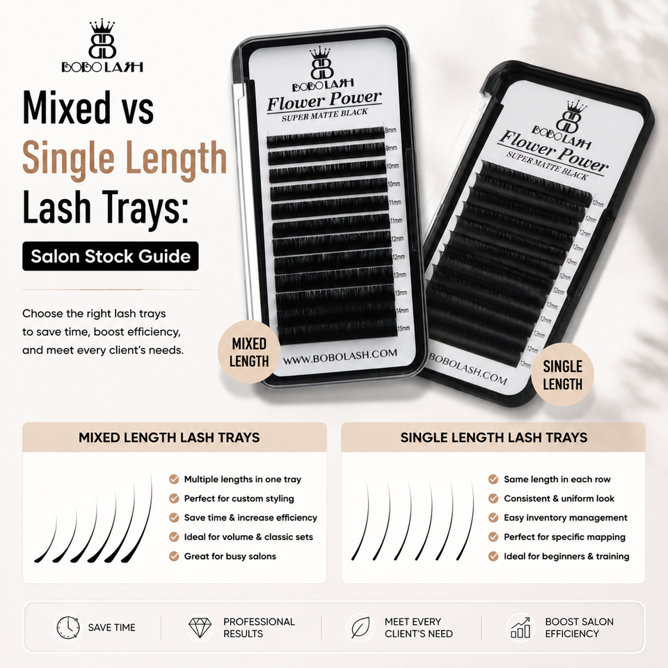 Mixed vs Single Length Lash Trays: Salon Stock Guide
