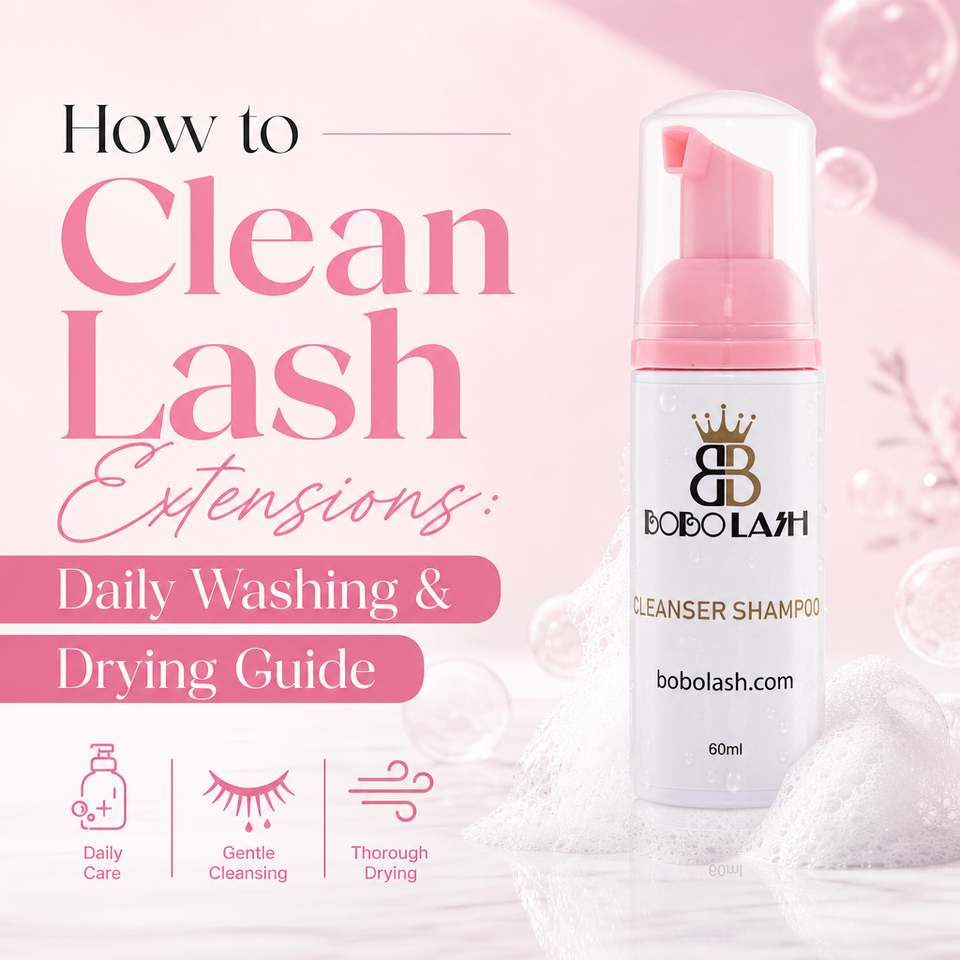 How to Clean Lash Extensions: Daily Washing & Drying Guide