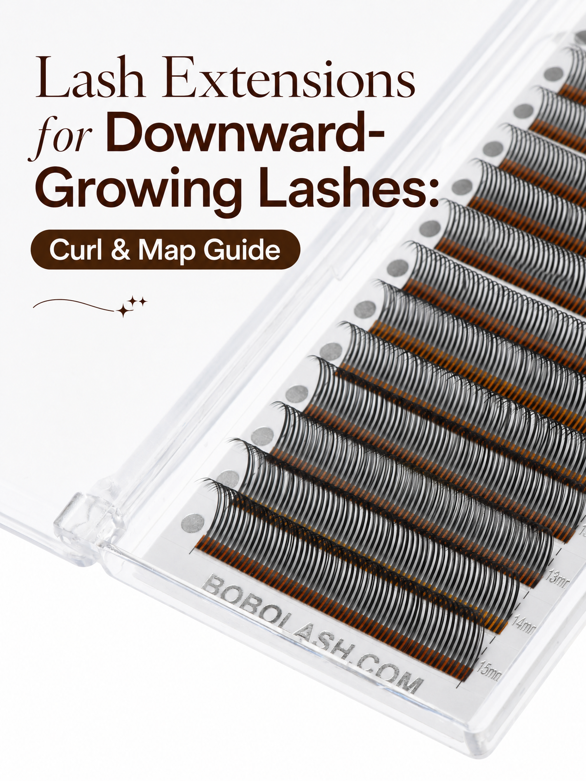 Lash Extensions for Downward-Growing Lashes: Curl & Map Guide
