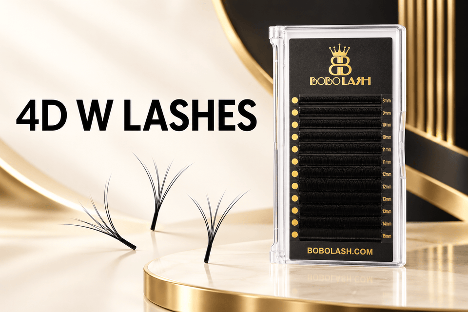 4D W Lashes: Premade Volume Fan Application Guide - BOBOLASH