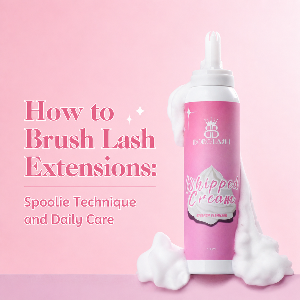 How to Brush Lash Extensions: Spoolie Technique and Daily Care