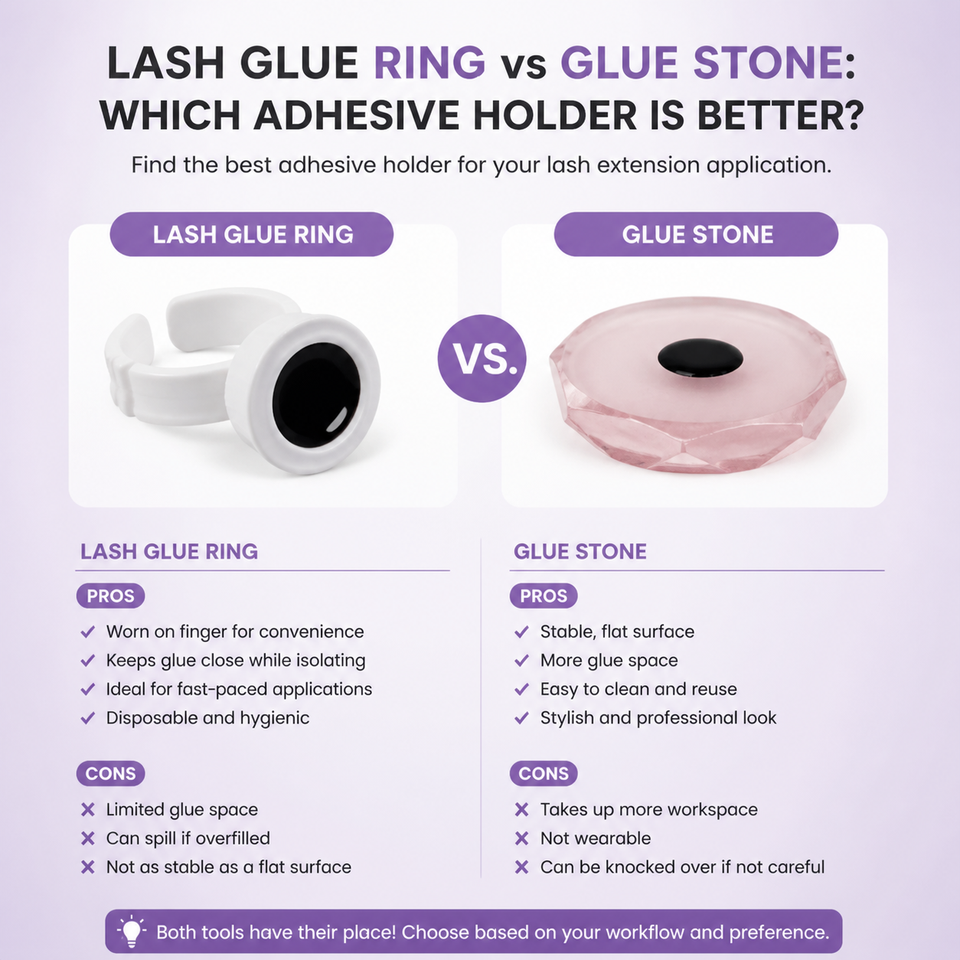 Lash Glue Ring vs Glue Stone: Which Adhesive Holder Is Better?