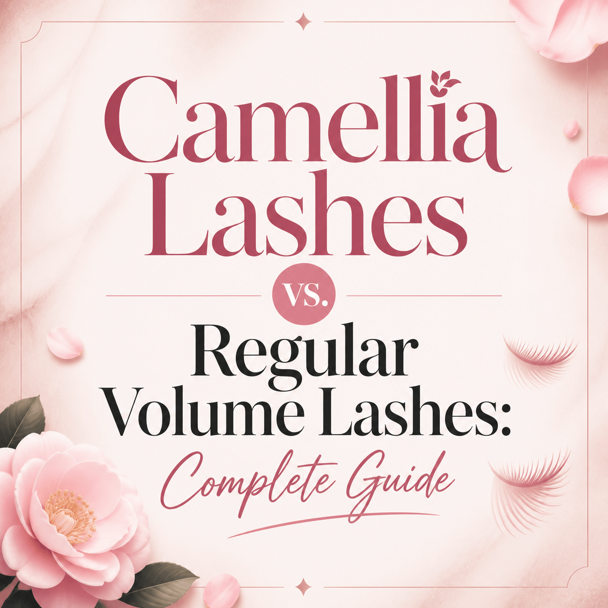 Camellia Lashes vs. Regular Volume Lashes: Complete Guide - BOBOLASH