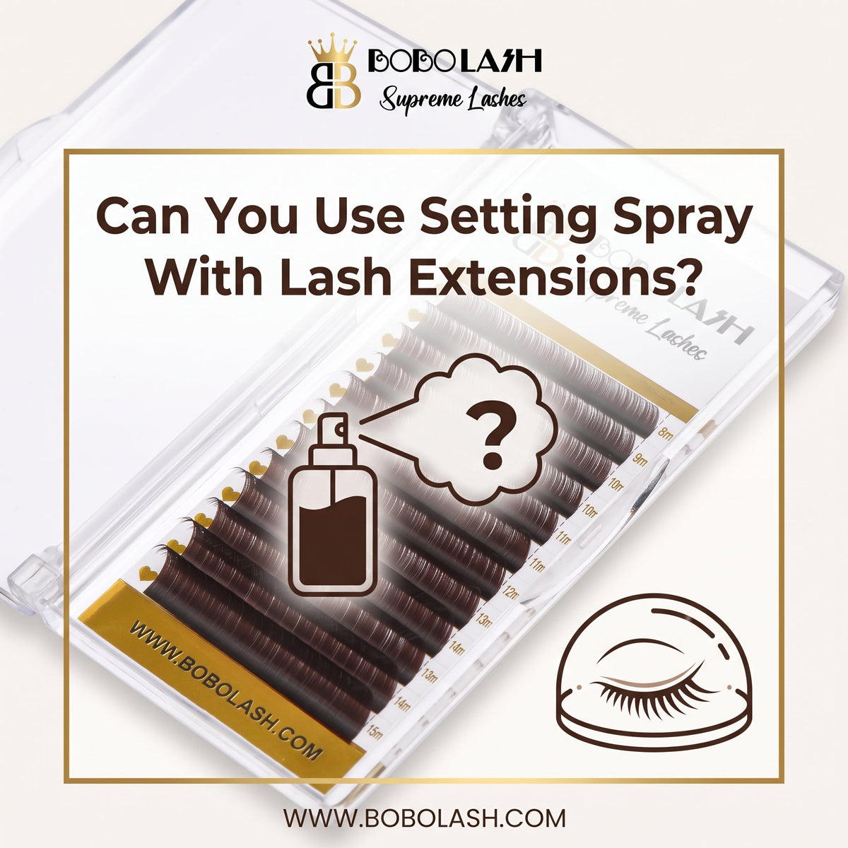 Can You Use Setting Spray With Lash Extensions? - BOBOLASH