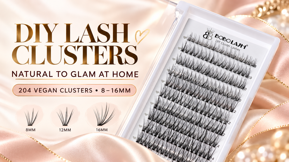 BOBOLASH A06 DIY lash clusters in mixed 8 to 16 mm lengths