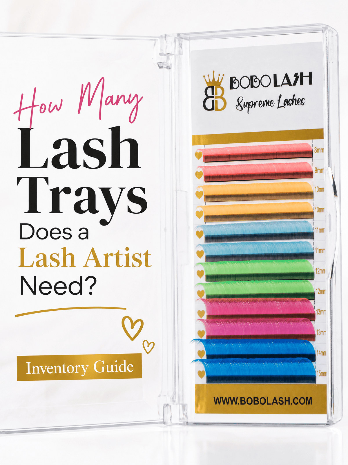 How Many Lash Trays Does a Lash Artist Need? Inventory Guide - BOBOLASH