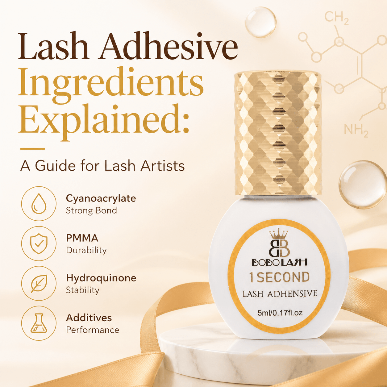 Lash Adhesive Ingredients Explained: A Guide for Lash Artists - BOBOLASH