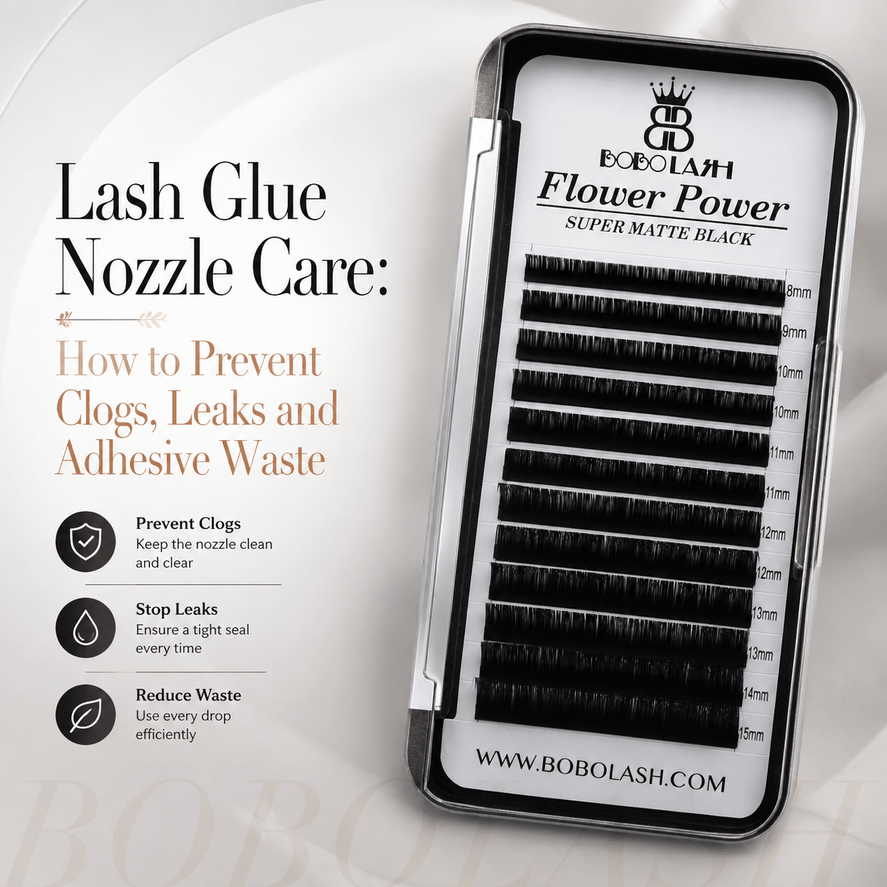 Lash Glue Nozzle Care: How to Prevent Clogs, Leaks and Adhesive Waste - BOBOLASH