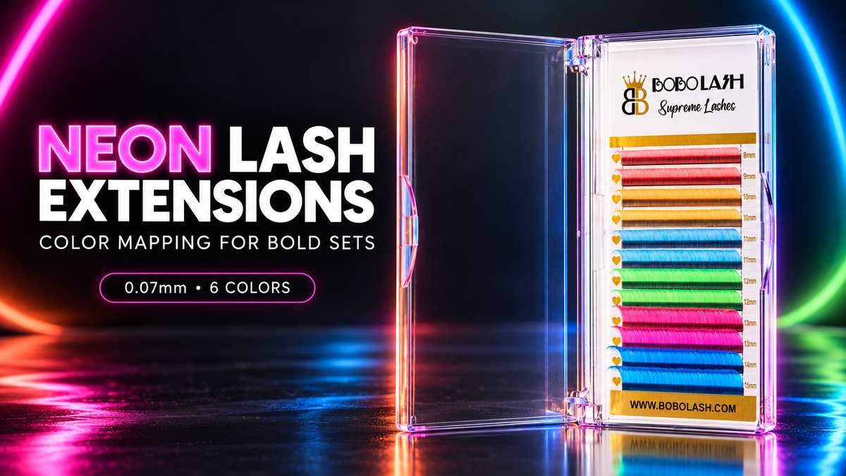 Neon Lash Extensions: Color Mapping Ideas for Bold Volume Sets - BOBOLASH