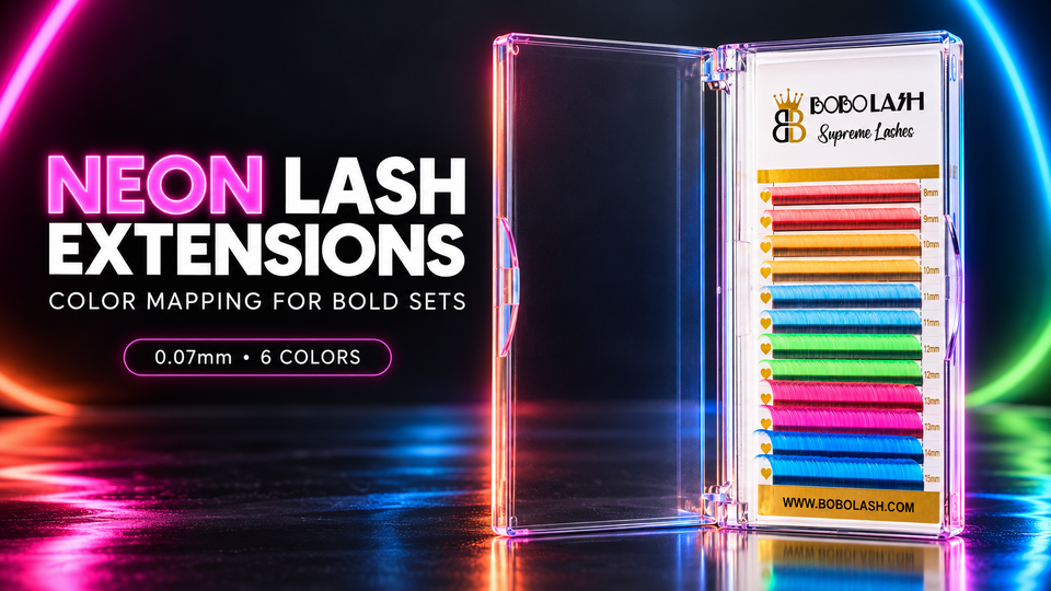 Neon Lash Extensions: Color Mapping Ideas for Bold Volume Sets - BOBOLASH