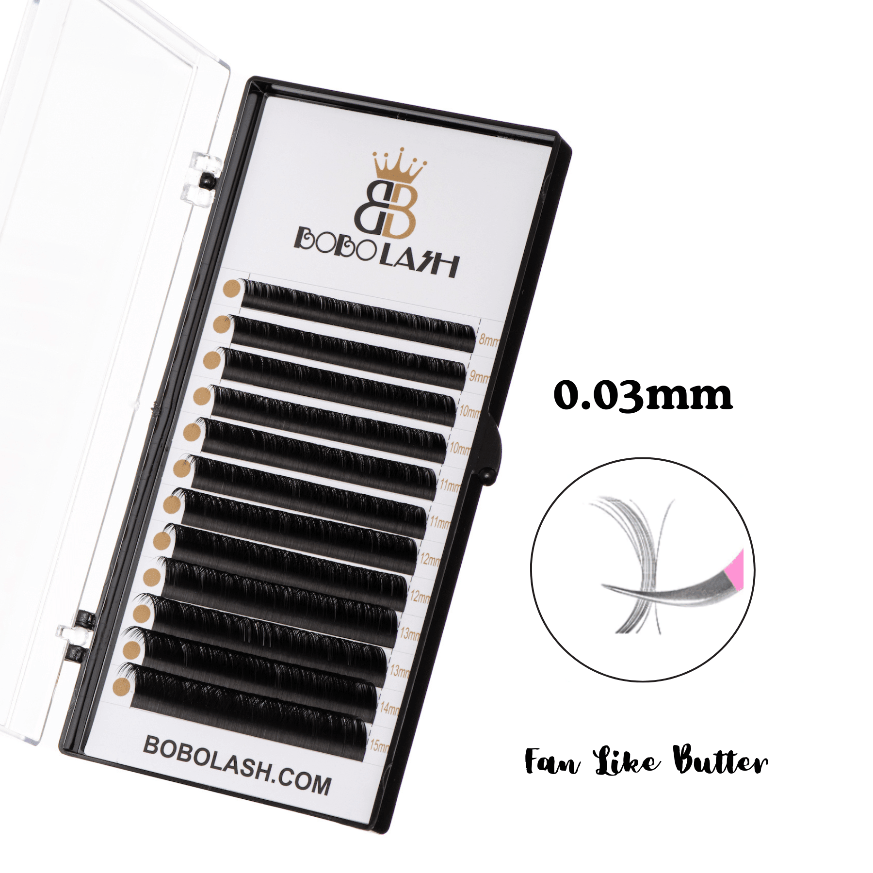 Russian Volume vs. Mega Volume Lashes: Differences, Diameters and Styling - BOBOLASH