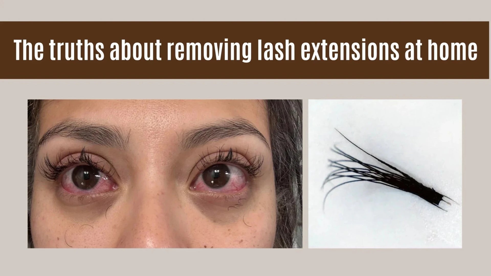 The truths about removing lash extensions at home - BOBOLASH