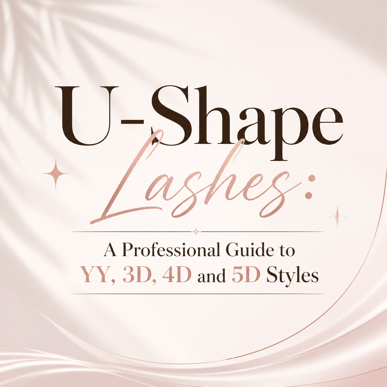 U-Shape Lashes: A Professional Guide to YY, 3D, 4D and 5D Styles - BOBOLASH