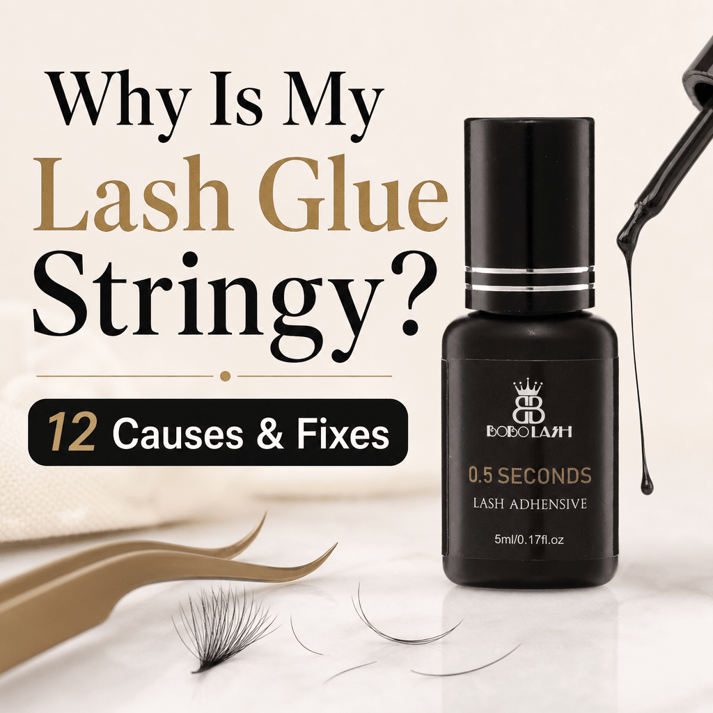 Why Is My Lash Glue Stringy? 12 Causes & Fixes - BOBOLASH
