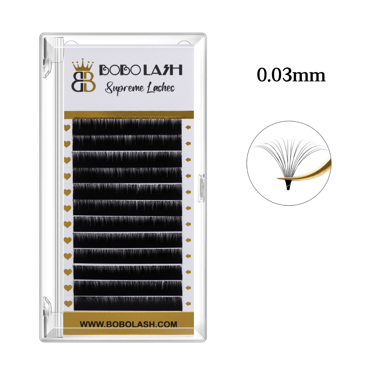 Cils Easy Fanning de 0,03 mm