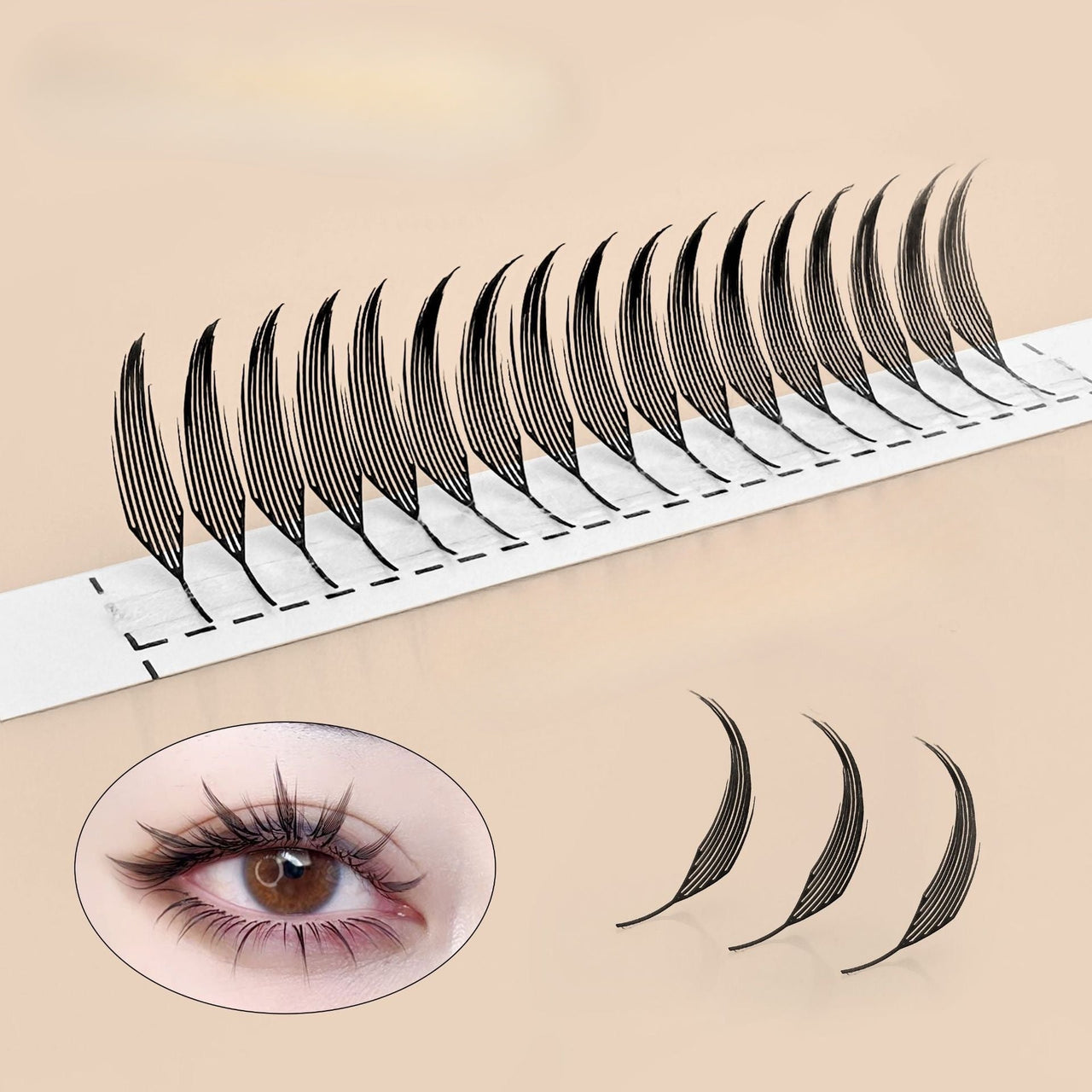 0.07MM Plume Flake Eyelash Extensions