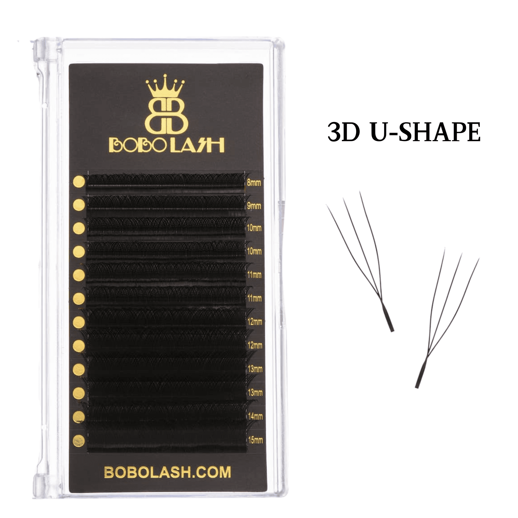 0.07MM U - Shape 3D Lashes - BOBOLASH