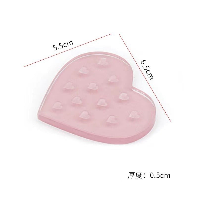 12 Heart-Shaped Hole Glue Holder