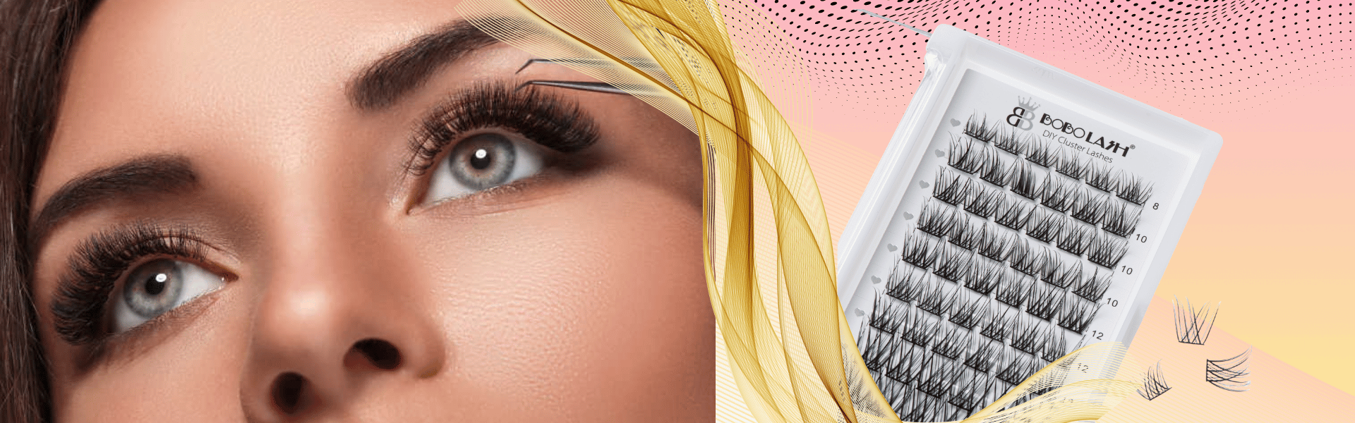 RITALASH Wimpernverlängerungs-Set Für Zuhause – Mit 640 Büscheln, Kleber, Pinzette & Versiegelung