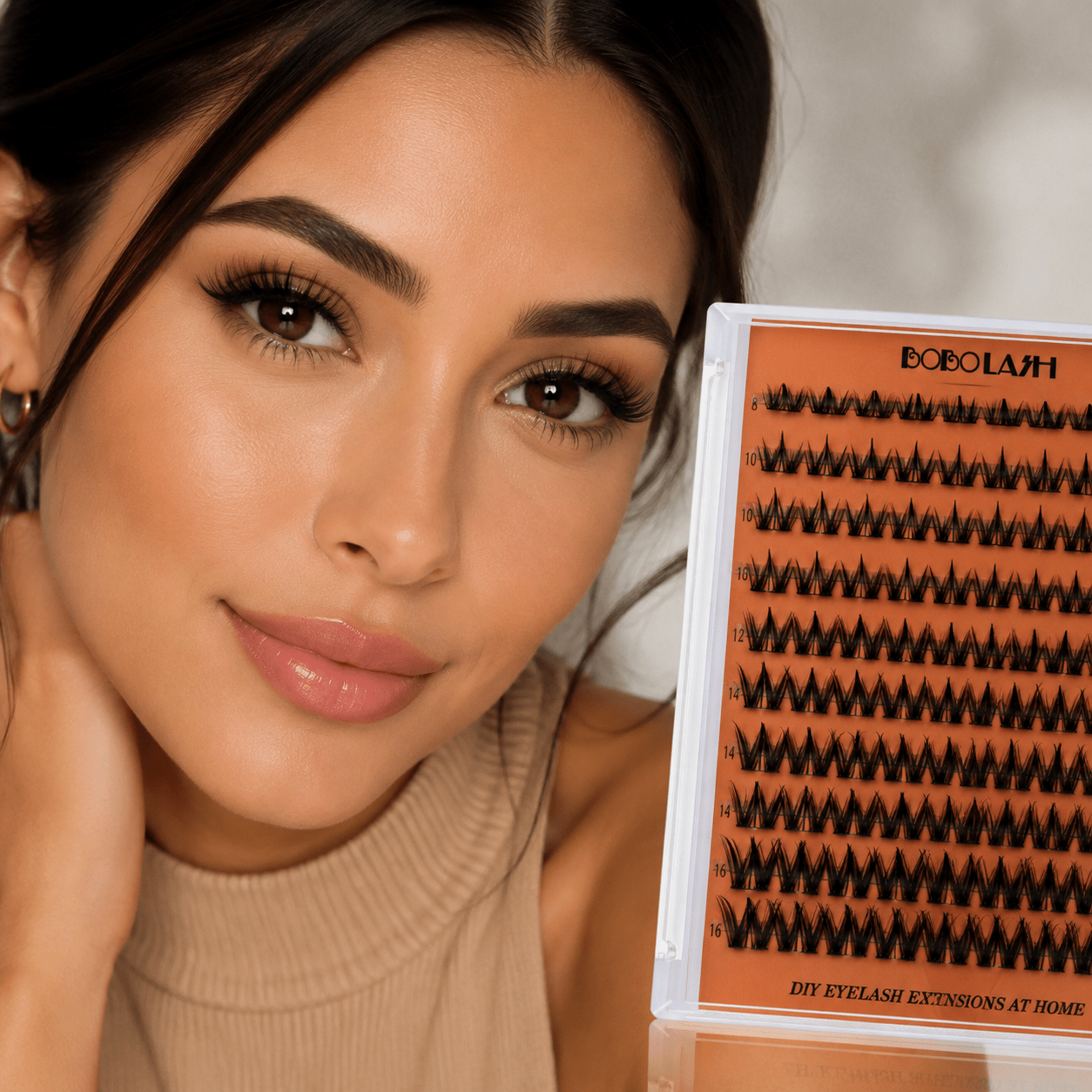 B02 DIY Individual Lash Cluster Kit – Invisible Band - BOBOLASH