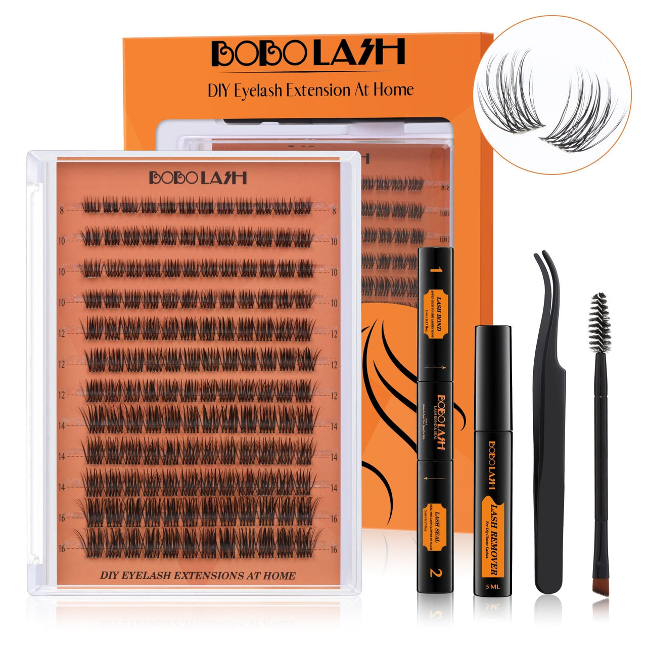 B04 Individual Lash Cluster DIY Lash Extension Kit - BOBOLASH