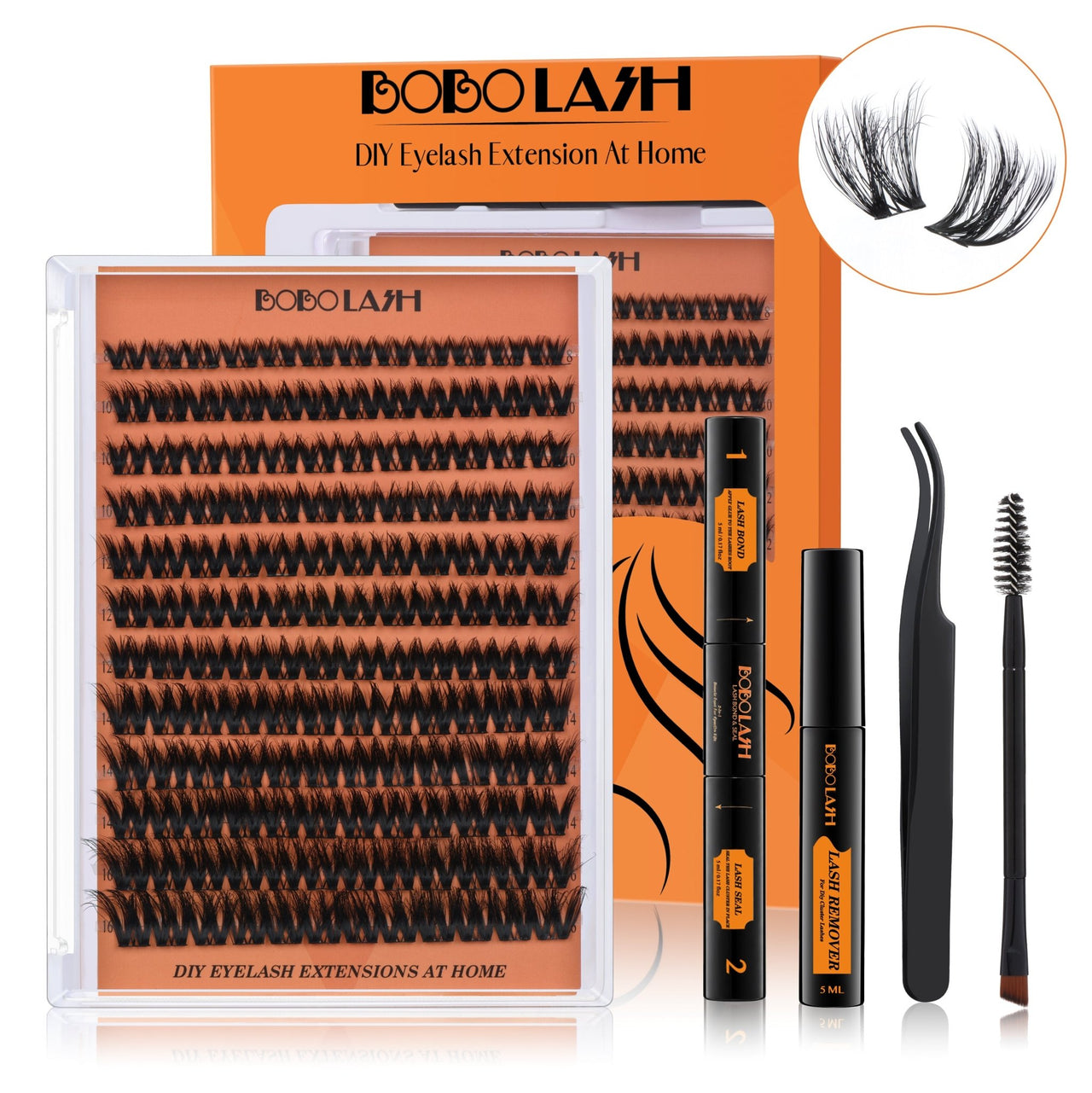 B12 Individual Lash Cluster DIY Lash Extension Kit - BOBOLASH
