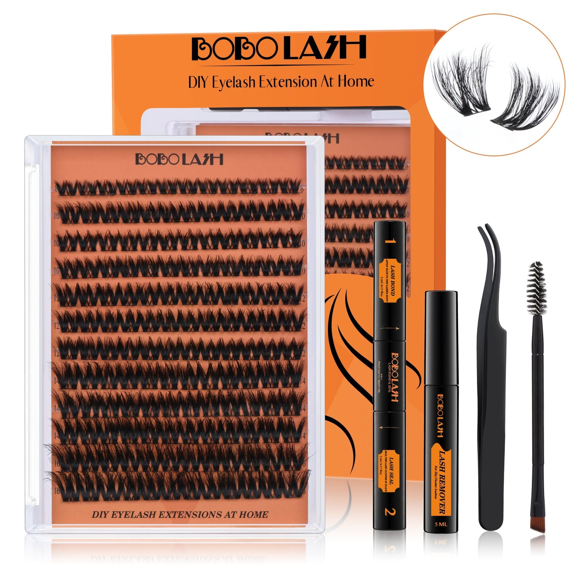 B12 Individual Lash Cluster DIY Lash Extension Kit - BOBOLASH