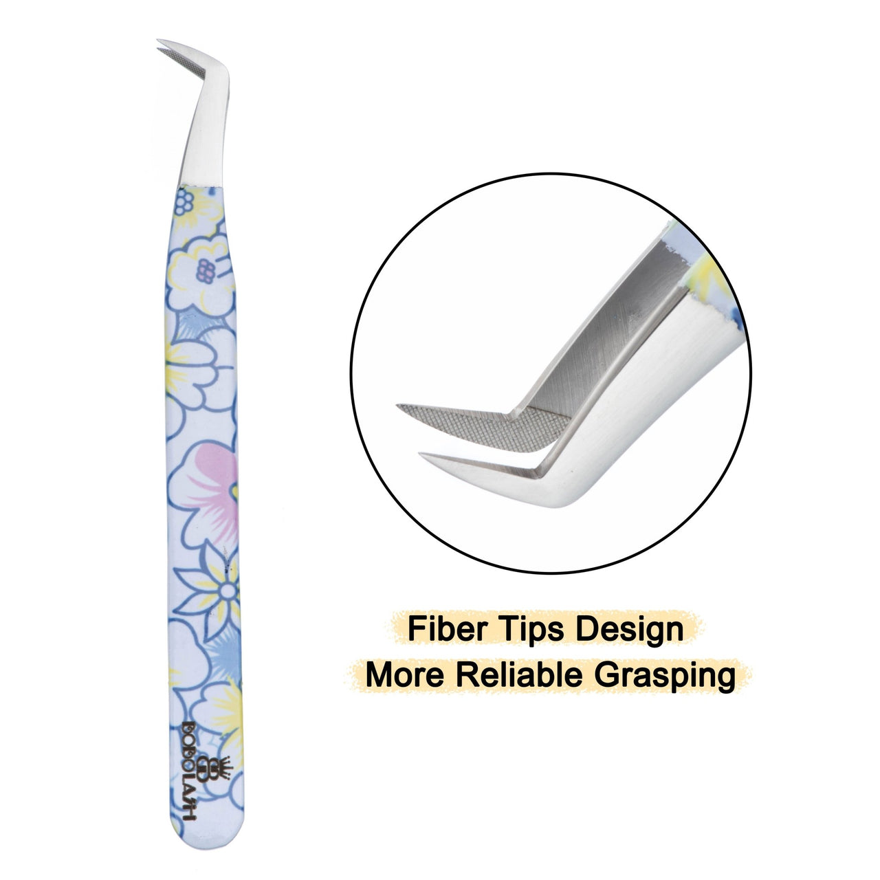 Volume Boot Fiber Tip Tweezers for Eyelash Extensions