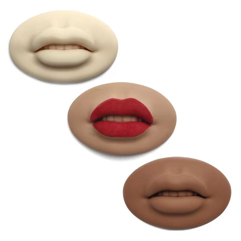 3D Lips Practice Silicone Skin Permanent Makeup Fake Skin Lips - BOBOLASH