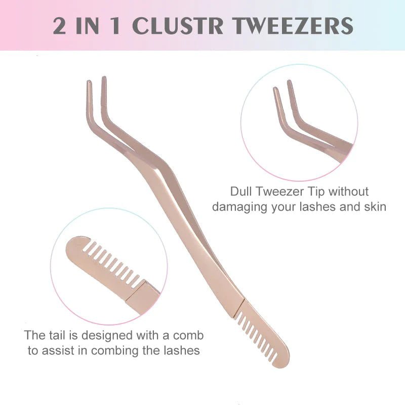 DIY Regular Lash Tweezers for Clusters Lashes